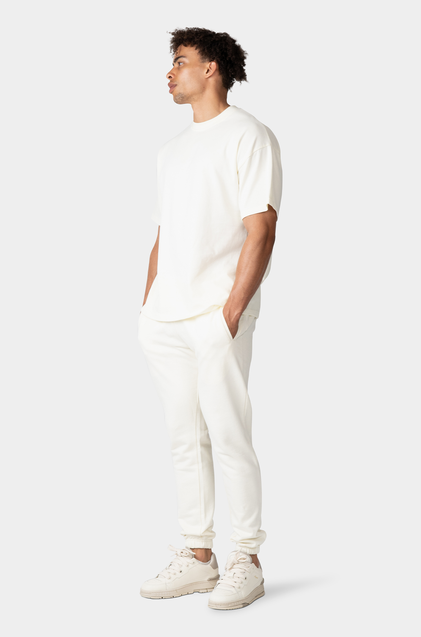 24/7 ESSENTIALS CREAM SWEATPANTS