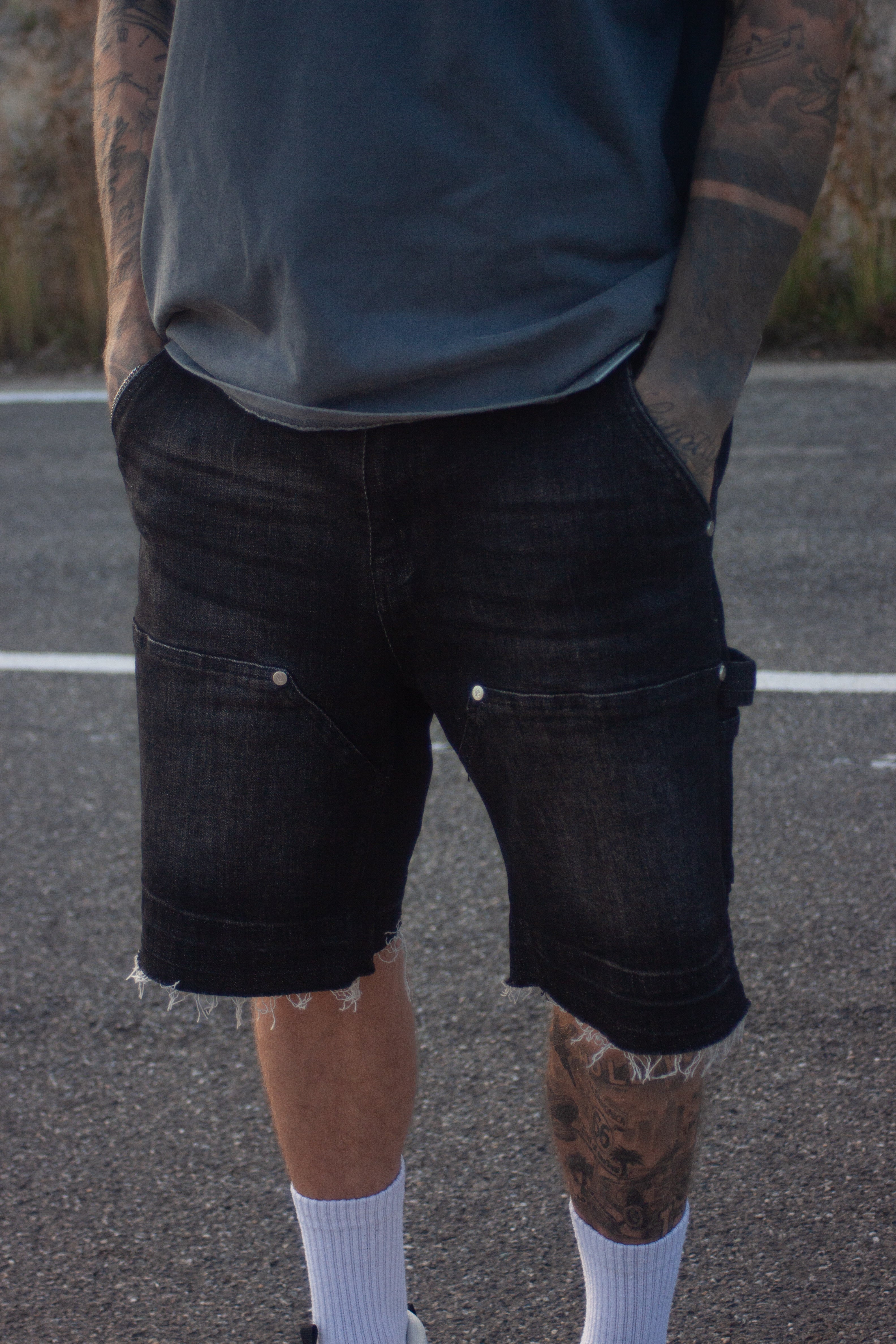 MX3 CARPENTER BLACK SHORTS