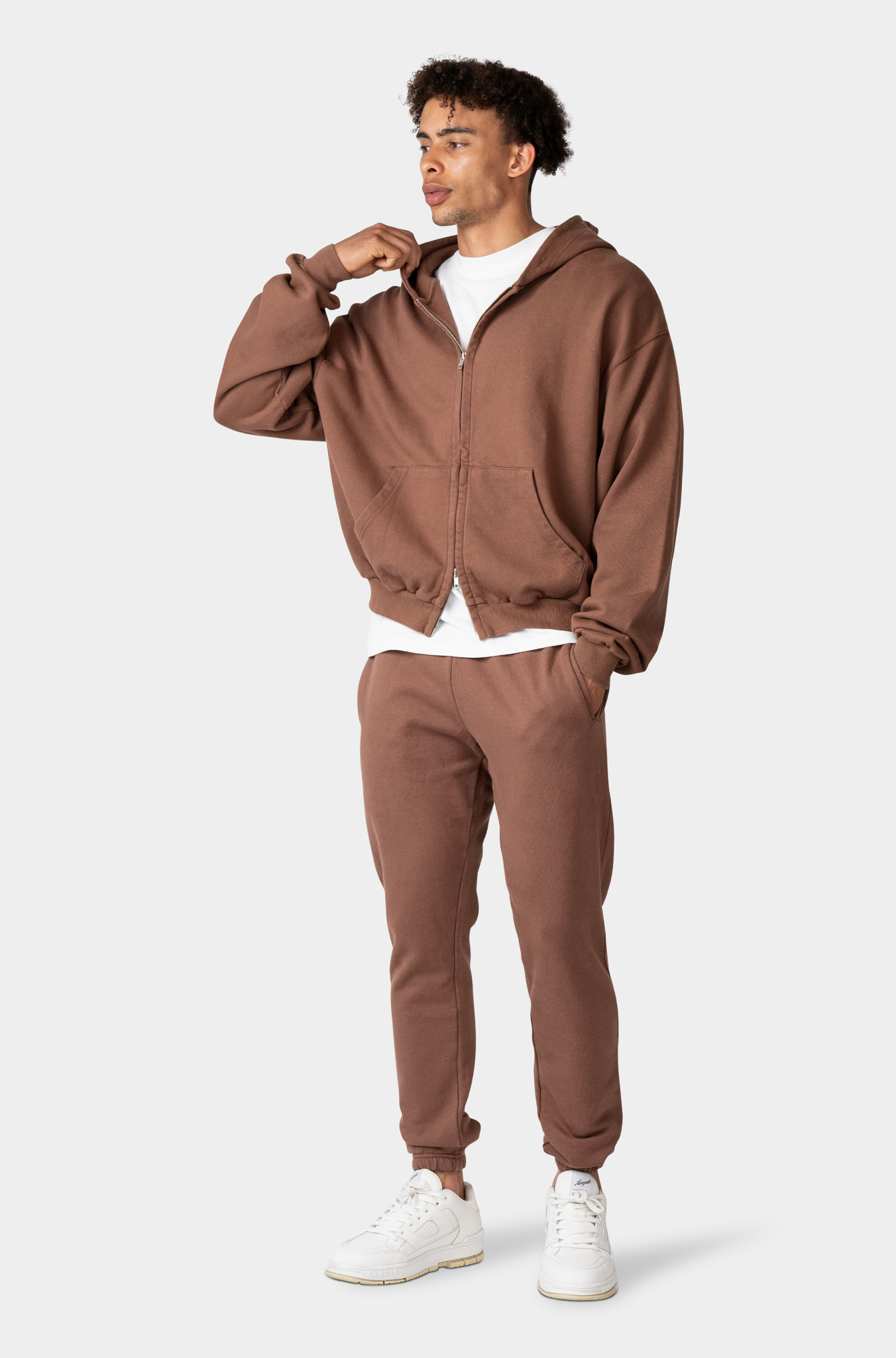 24/7 ESSENTIALS VINTAGE BROWN SWEATPANTS