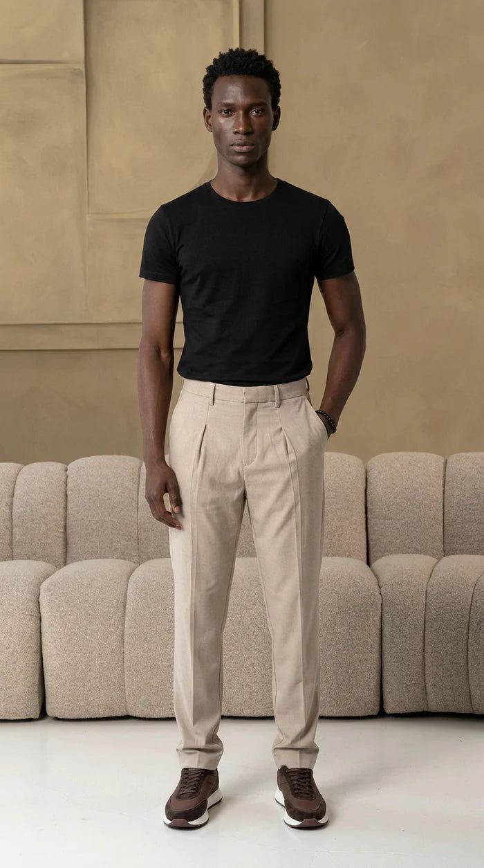 The Socrates Pants straight beige