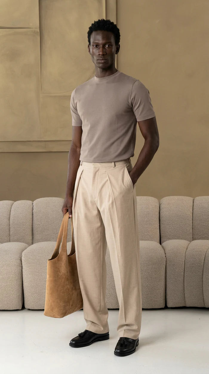 The socrates pants wide beige