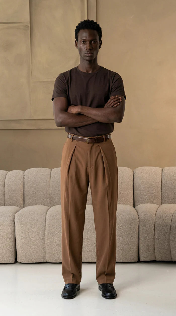 The socrates pants wide brown