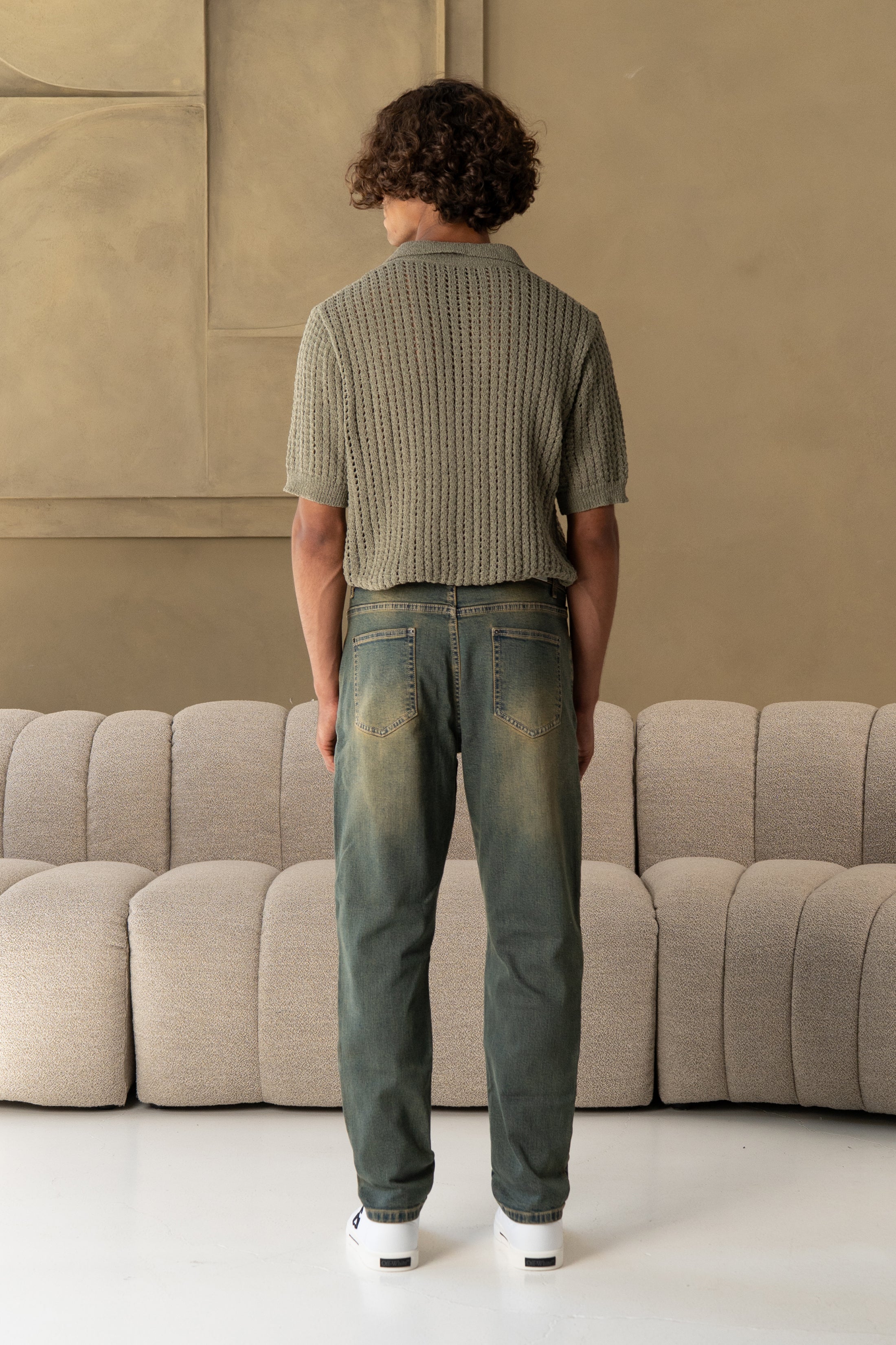 QUOS SLIM CROPPED DENIM RIEM