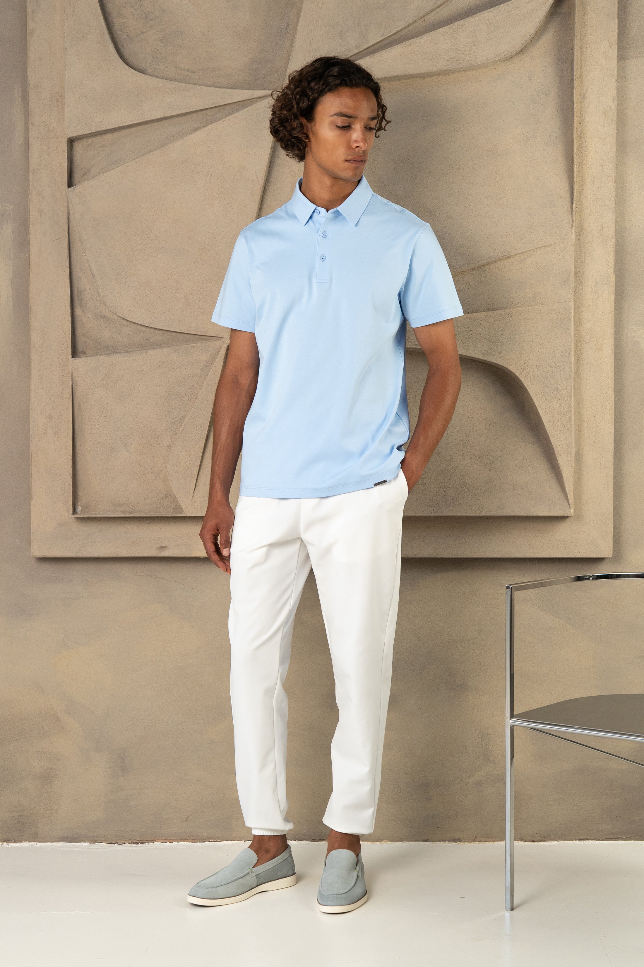 CAPRI LUXE POLO LIGHT BLUE