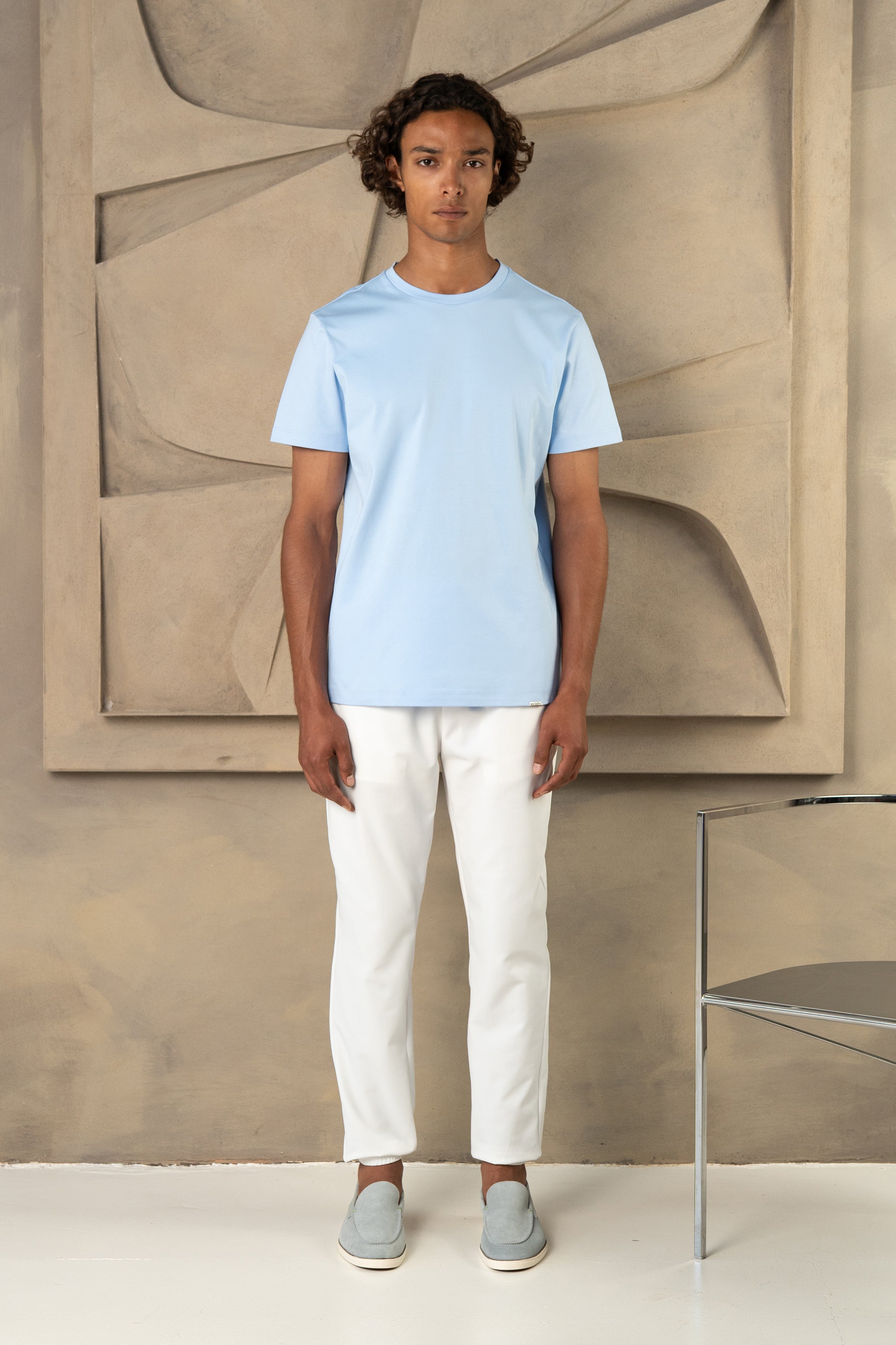 CAPRI LUXE T-SHIRT LICHTBLAUW