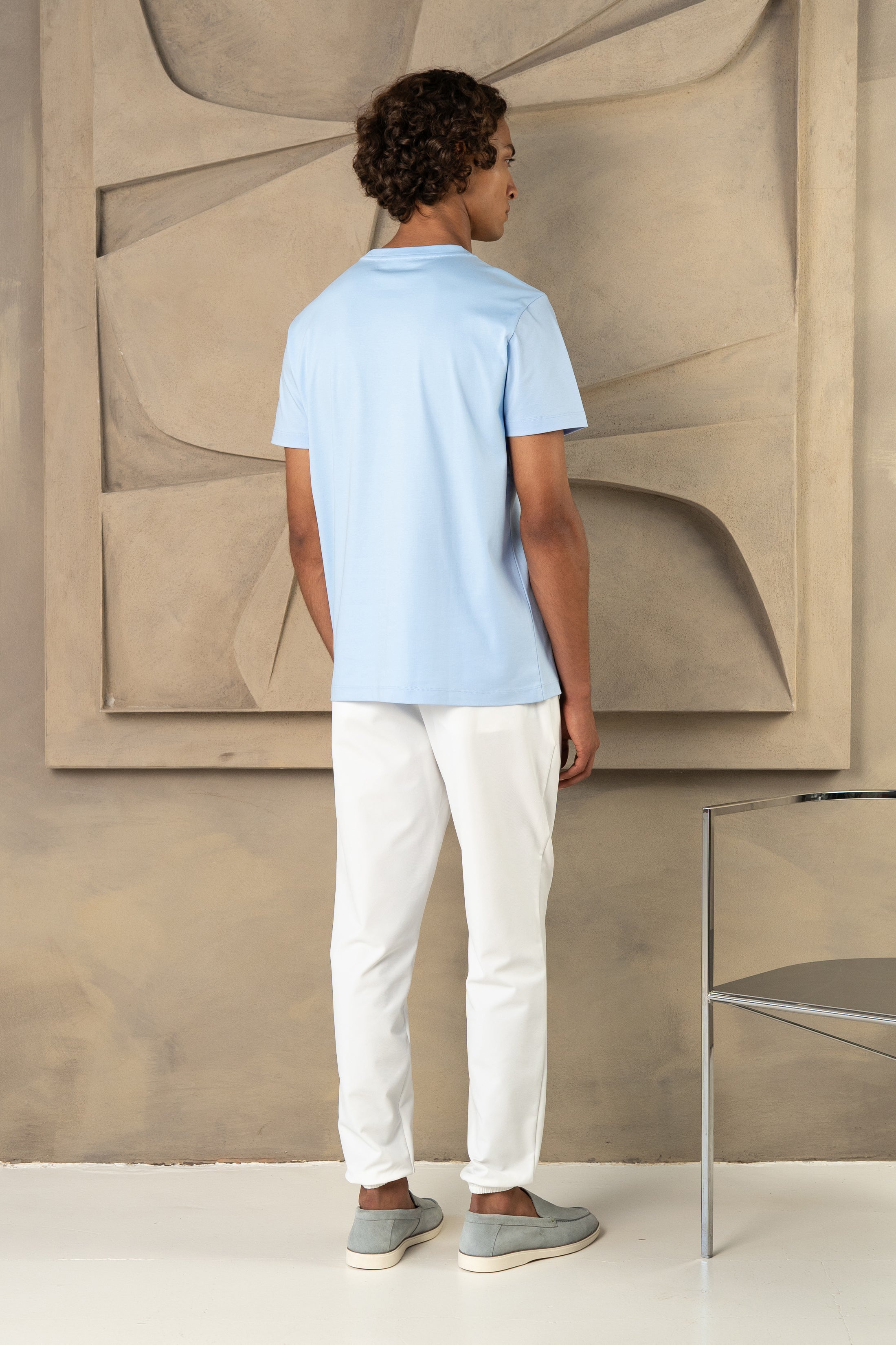 CAPRI LUXE T-SHIRT LICHTBLAUW