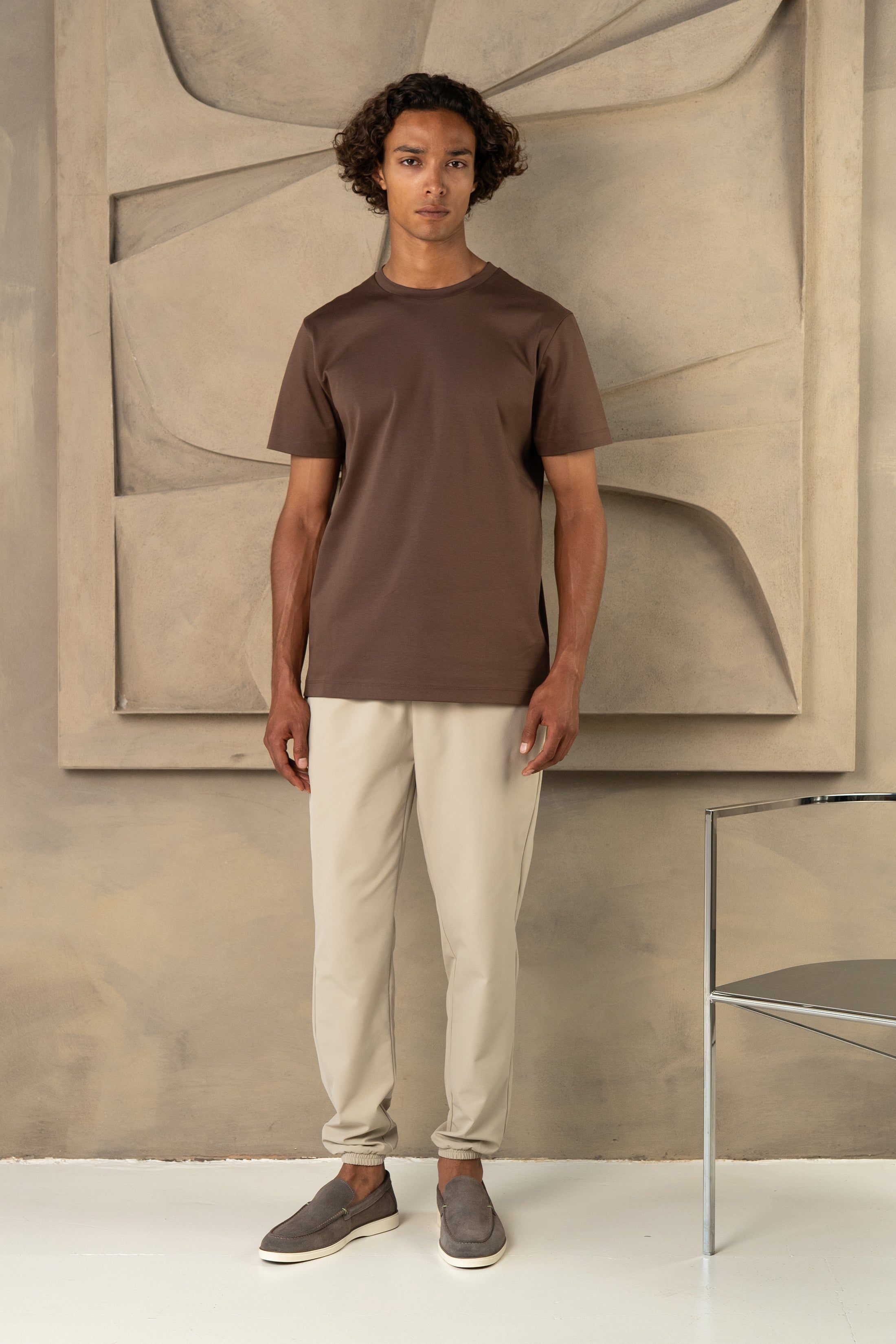 CAPRI LUXE T-SHIRT MOCHA BRUIN