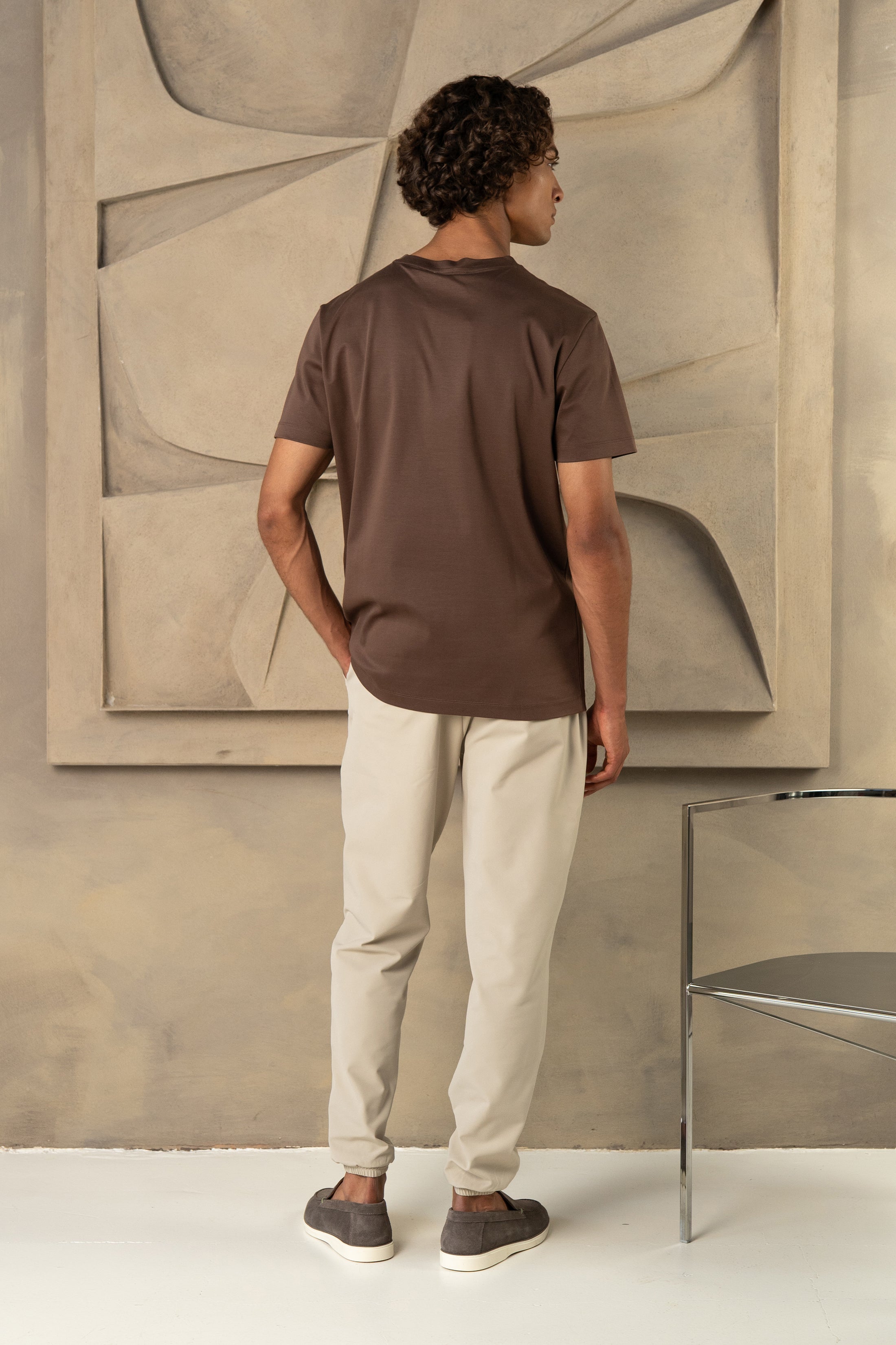 CAPRI LUXE T-SHIRT MOCHA BRUIN