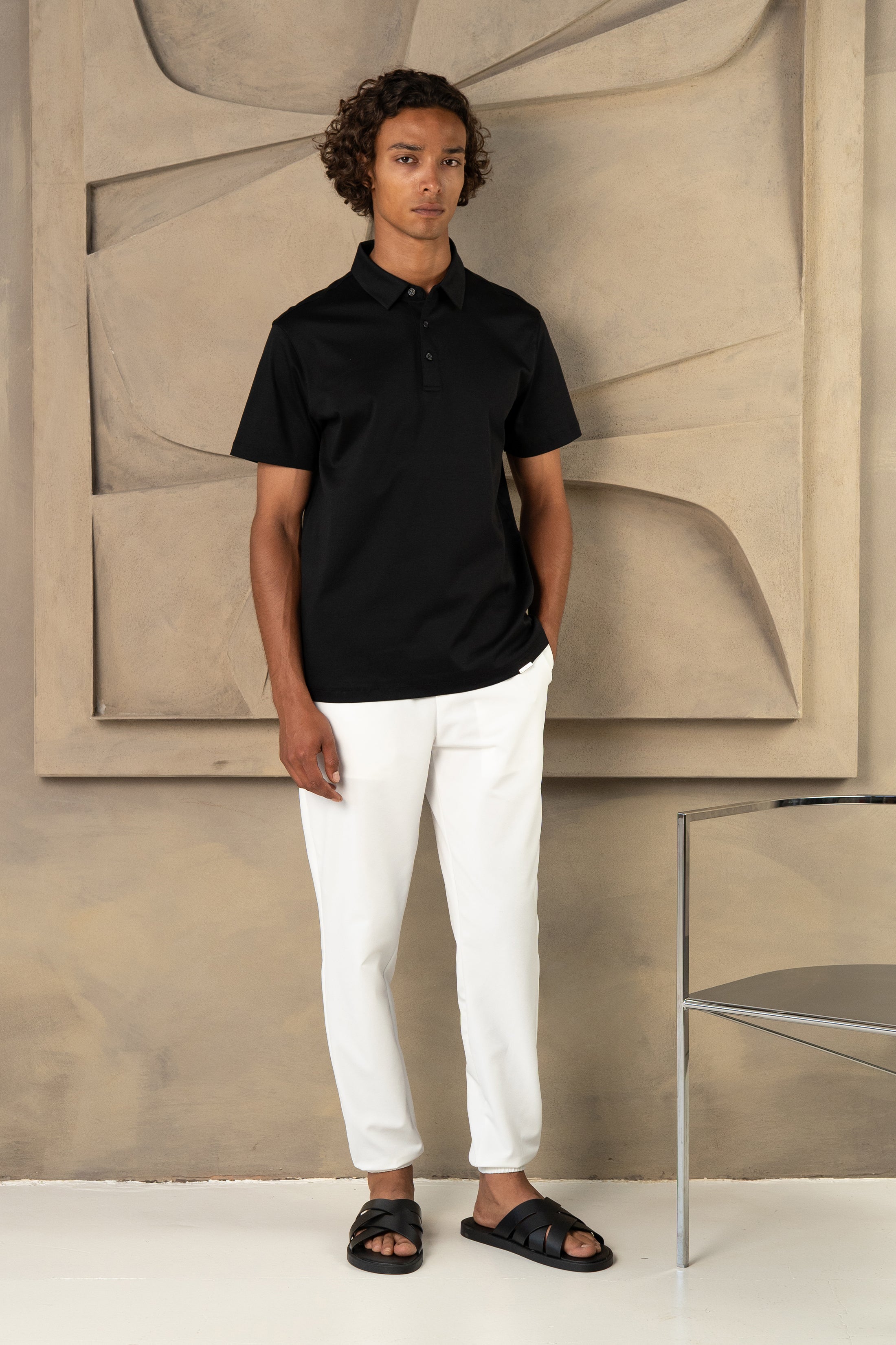 CAPRI LUXE POLO ZWART