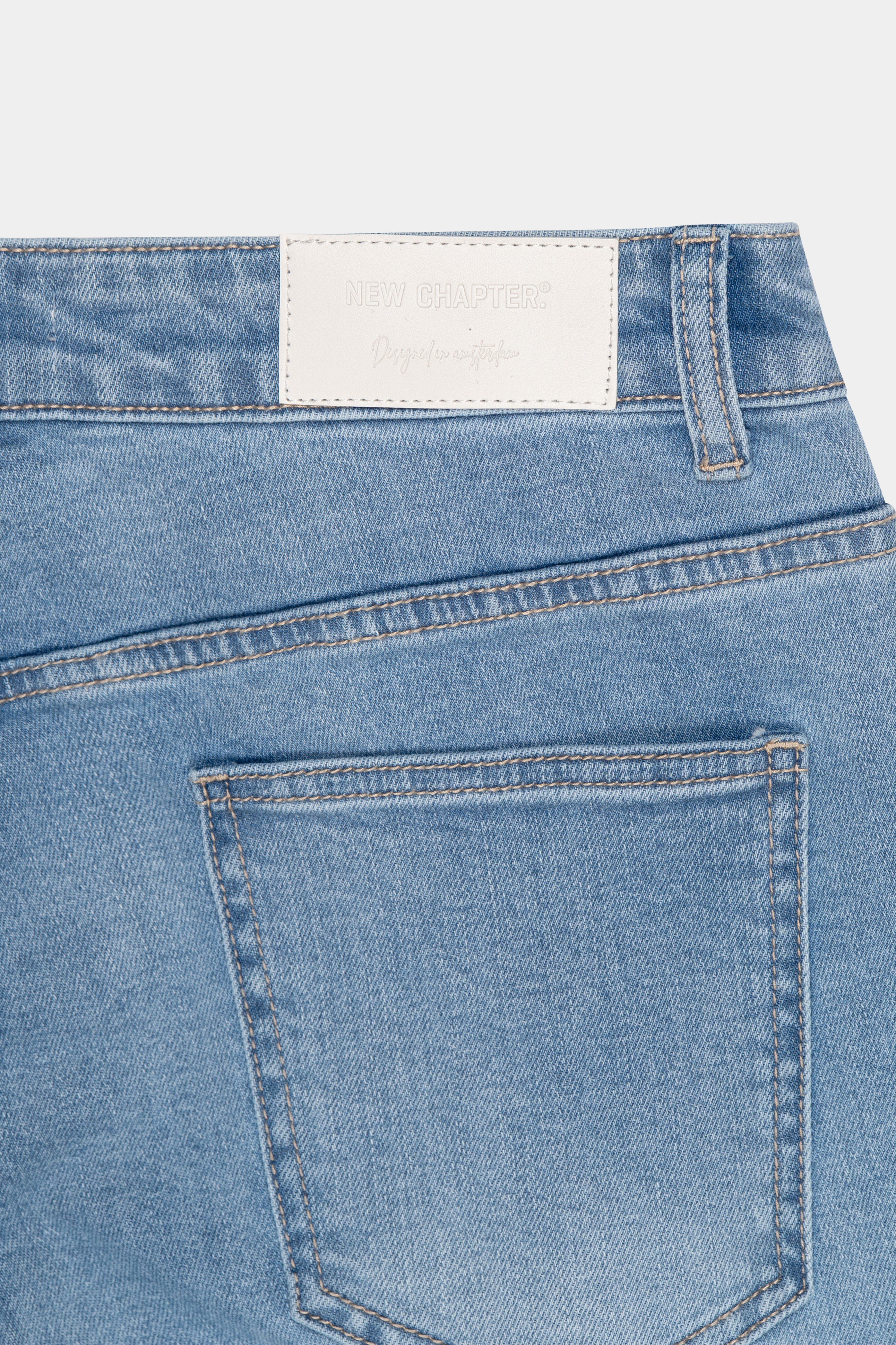 GINO SLIM CROPPED BLAUW